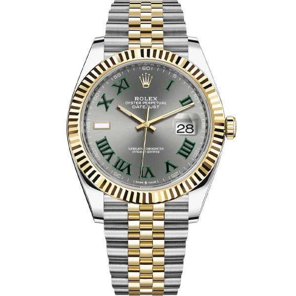 Rolex Datejust 41 Yellow Rolesor Jubilee 126333 Slate Jubilee Bracelet