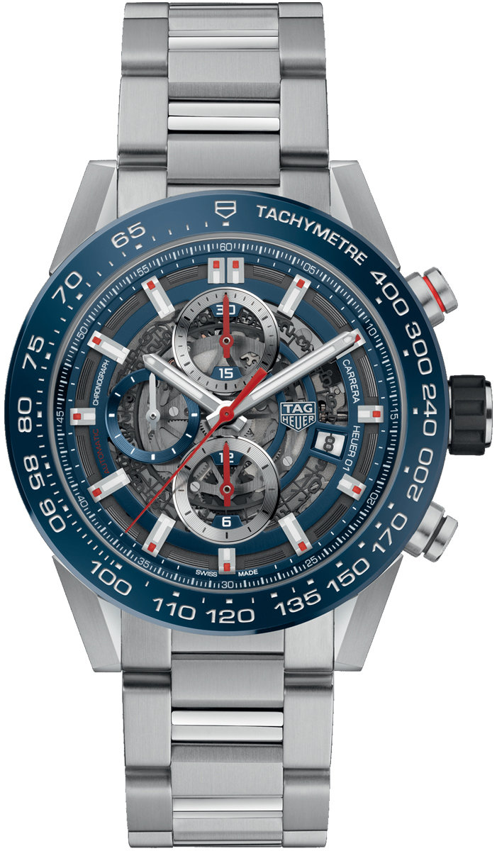 TAG Heuer Carrera Calibre 01 Automatic Chronograph 43 мм CAR201T.BA0766