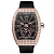 Franck Muller Vanguard Tourbillon 45 mm V 45 T D Diamond Rose Gold Black Leather Strap